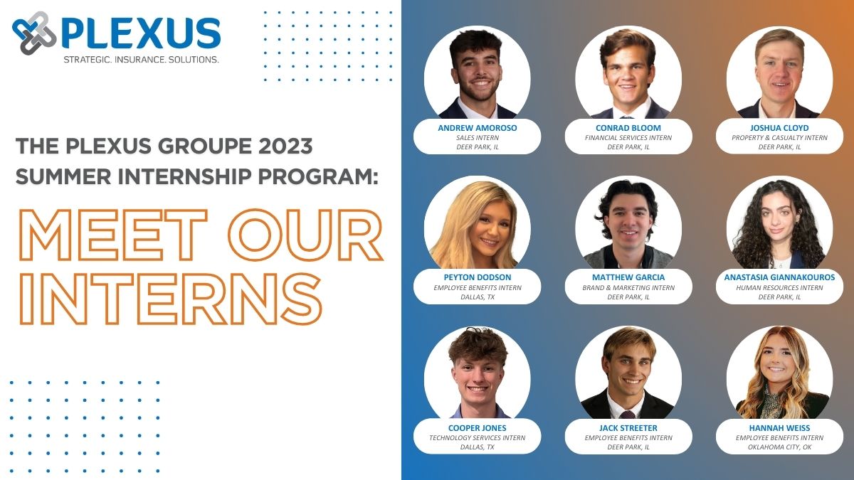 The Plexus Groupe 2023 Summer Internship Program: Meet Out Interns, Headshots