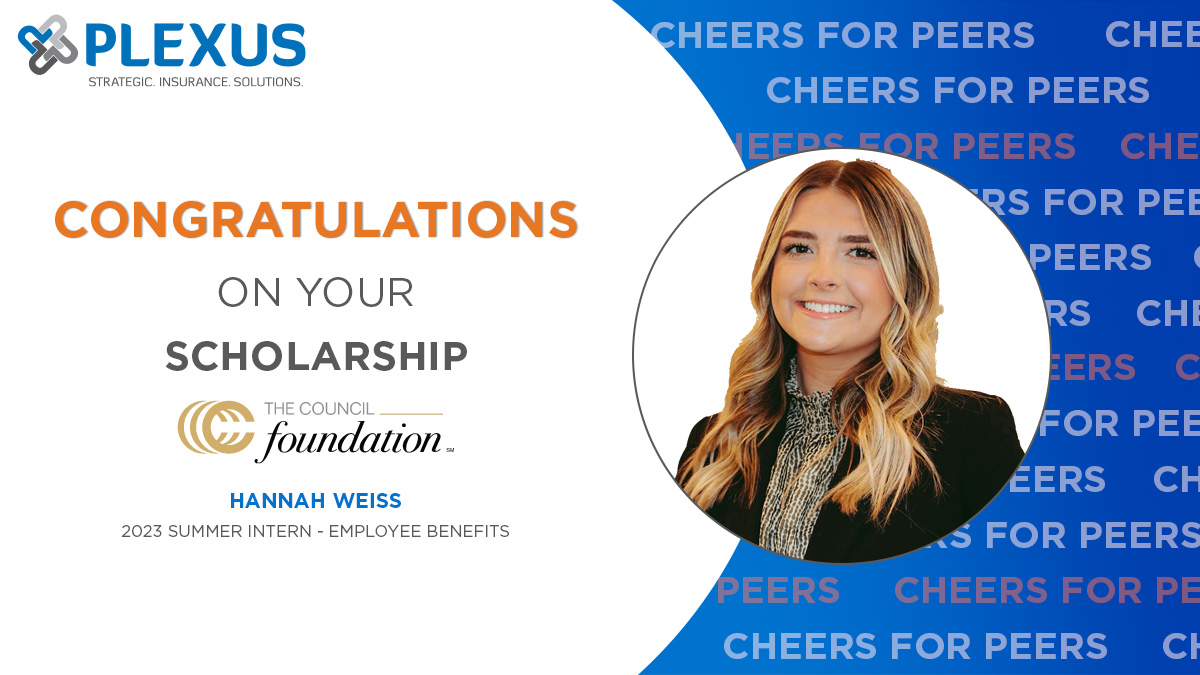 Congratulations on your scholarship, Hannah Weiss.